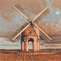 Stormy Sunset Windmill