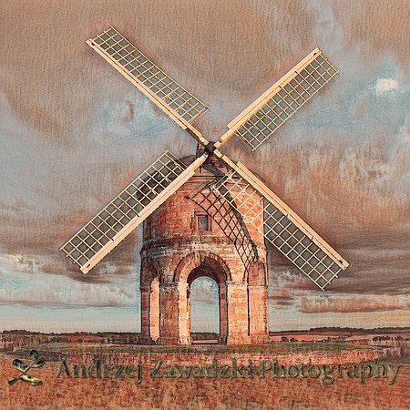 Stormy Sunset Windmill